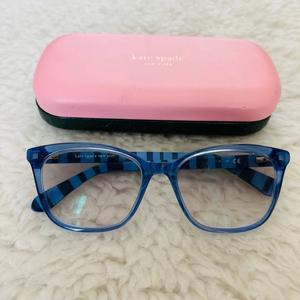 Kate Spade 2 Tone Blue Eyeglasses Frame Only w/ Case size 54 x 16 140